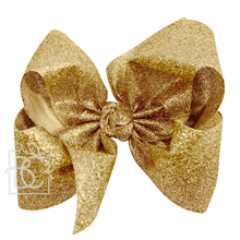  Glitter Metallic Ribbon Bow w Knot