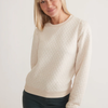 Women's Corbet Quilted Puff Sleeve Crewneck