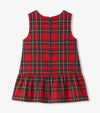 Red Plaid Pinafore Dress