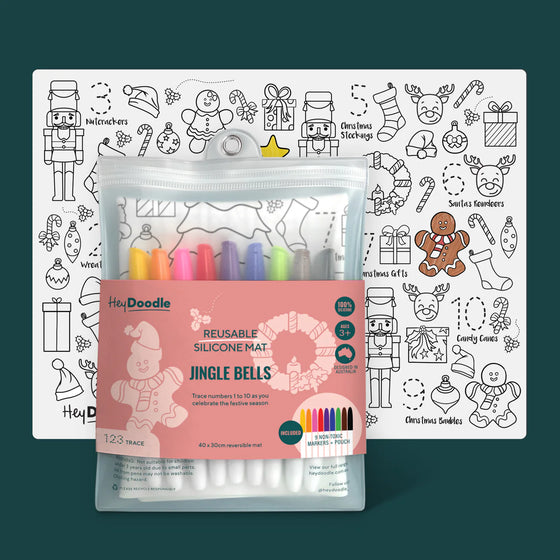 Classic Reusable Silicone Mat with 9 Markers