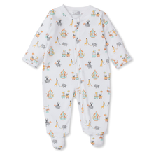  Circus Crew Print Footie w Zipper