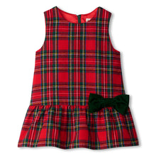  Red Plaid Pinafore Dress