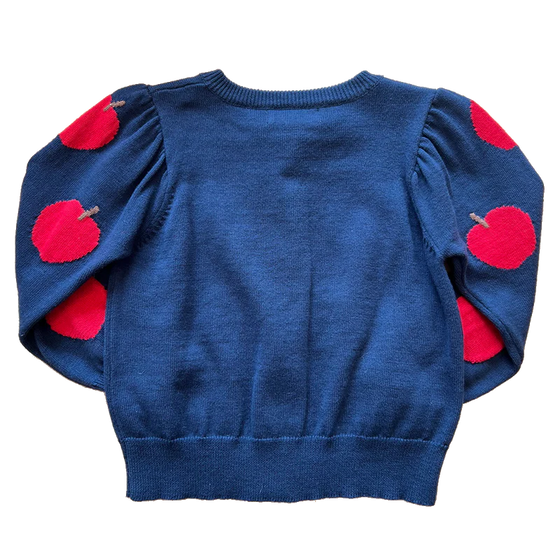 Girls Constance Sweater - Apples