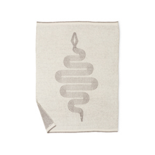  Cozychic Snake Throw - Cream/Nickel