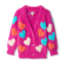  Jumbo Hearts Boucle Cardigan