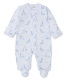  Giraffe Glee Print Zippered Footie