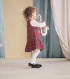 Red Plaid Pinafore Dress