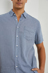 Carson Short Sleeve Shirt in Crown Jewel Sapphire