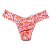 Printed Signature Lace Low Rise Thong