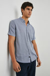 Carson Short Sleeve Shirt in Crown Jewel Sapphire