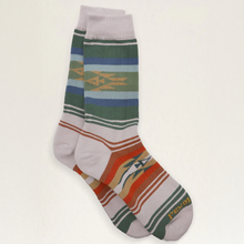  Beach Stripe Crew Socks