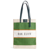 Market Bag in Court Green Chenille with Adjustable Handle