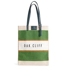  Market Bag in Court Green Chenille with Adjustable Handle