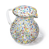 Hand Blown Mexican Glass Pitcher - Confetti Design 84oz