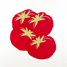  Tomato Cocktail Napkins - Set of 4