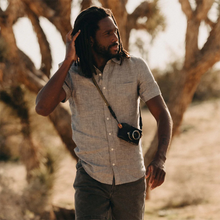  The Short Sleeve California in Faded Navy Hemp