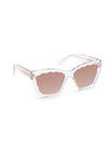 Brigitte Crystal Mirrored Sunglasses