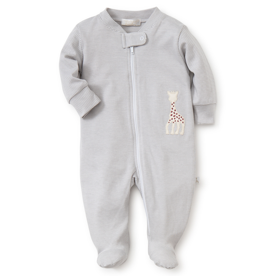 Sophie Pajamas Stripe Footie w Zipper