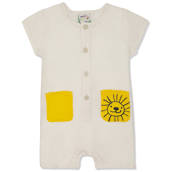 Mon Coeur Baby Linen Romper