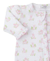 Cottontail Hollows Print Footie w Zipper