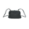 Woven Rattan Leather Bag