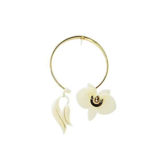 Orchid Deco Necklace - Cream