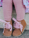 Blush Cable Knit Tights