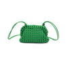 Woven Rattan Leather Bag