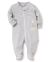 Sophie Pajamas Stripe Footie w Zipper