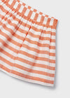 Orange Striped Skirt Set