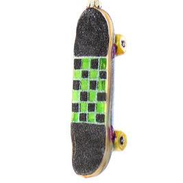 Green Skateboard Ornament