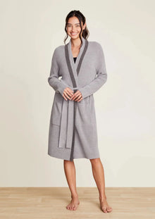  Cozychic Ultra Lite Tipped Ribbed Short Robe